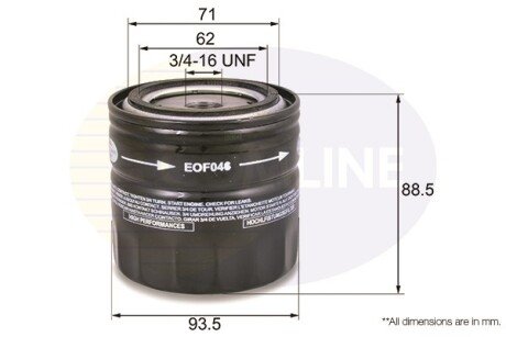 Масляный фильтр COMLINE EOF046