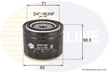 Масляный фильтр COMLINE EOF100