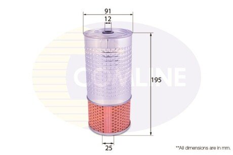 Фільтр масла COMLINE EOF129 (фото 1)