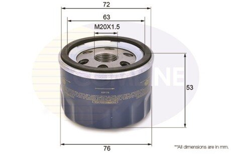 Масляный фильтр COMLINE EOF176