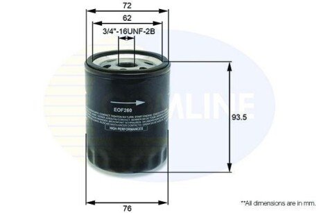 Масляный фильтр COMLINE EOF260