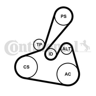 ZESTAW PASKA PK /CONTI/ Contitech 6PK1502EXTRAK1
