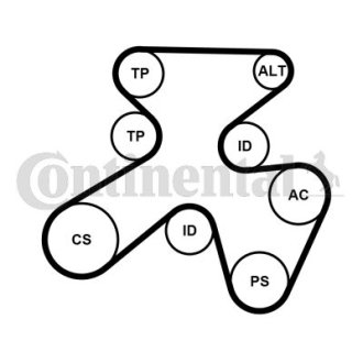 ZESTAW PASKA PK /C Contitech 7PK1855K1