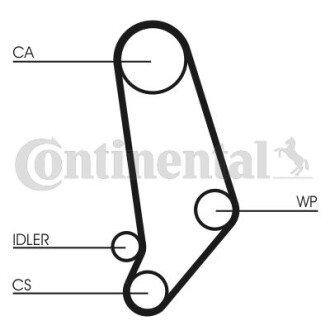 Комплект ремня грм CONTINENTAL Contitech CT539K1