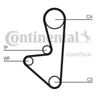 Комплект ремня грм CONTINENTAL Contitech CT607K1