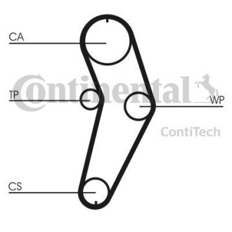 Water Pump-/Timing Belt Set CONTINENTAL CTAM Contitech CT709WP2