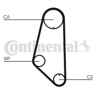 Комплект ремня грм + Помпа CONTINENTAL Contitech CT732WP1