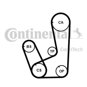 Belt Kit CONTINENTAL CTAM Contitech CT839K2PRO