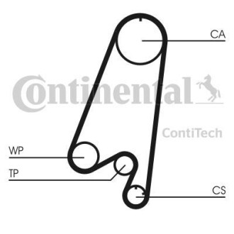 Комплект ремня ГРМ Contitech CT910K1