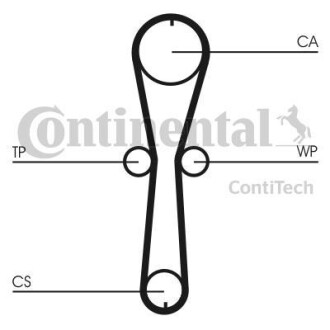 Комплект (ремінь+ролик+помпа) Contitech CT915WP2