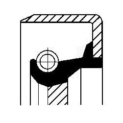 Сальник кулачкового валу CORTECO 12011457B (фото 1)