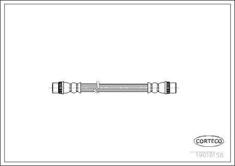 Тормозной шланг CORTECO 19018158