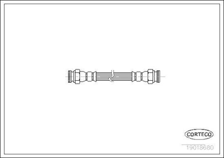 Тормозной шланг CORTECO 19018680