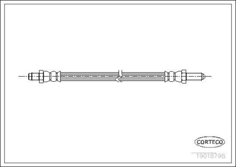 Тормозной шланг CORTECO 19018798