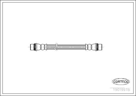 Тормозной шланг CORTECO 19019978