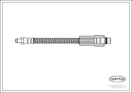 Гальмівний шланг CORTECO 19025873