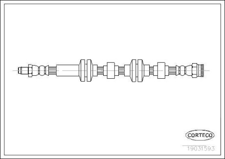 Тормозной шланг CORTECO 19031593