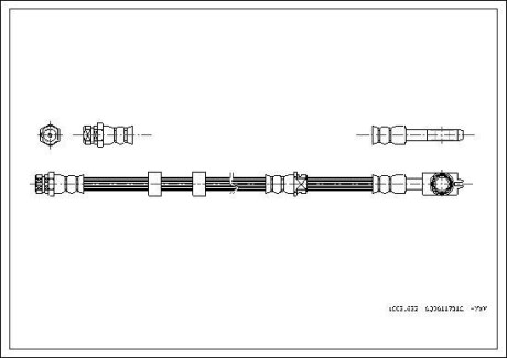 Шланг гальмівний CORTECO 19031632