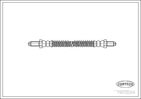 Шланг гальмівний CORTECO 19032269