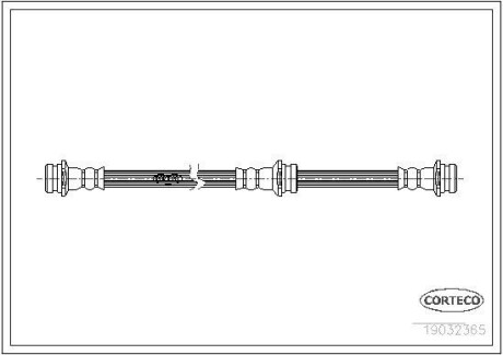Тормозной шланг CORTECO 19032365
