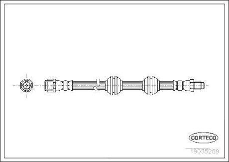 Шланг гальмівний CORTECO 19035289 (фото 1)