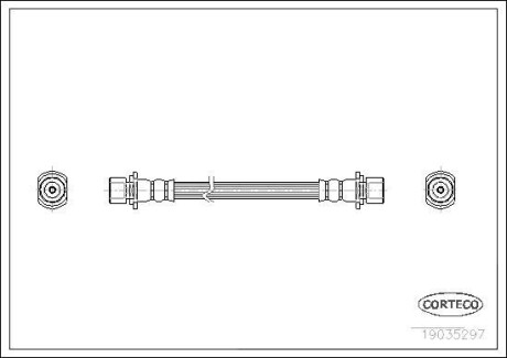 Тормозной шланг CORTECO 19035297