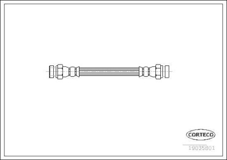 Тормозной шланг CORTECO 19035801