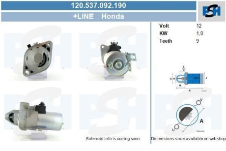 Стартер CV PSH 120537092190