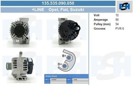 Автозапчасть CV PSH 135535090050