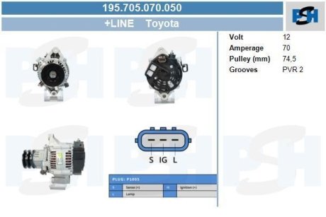 Генератор CV PSH 195705070050