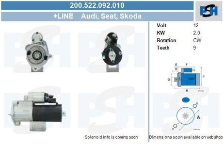 Стартер CV PSH 200522092010