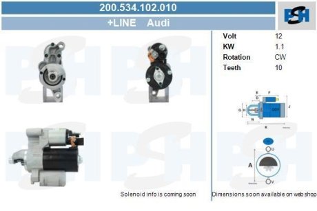 Стартер CV PSH 200534102010