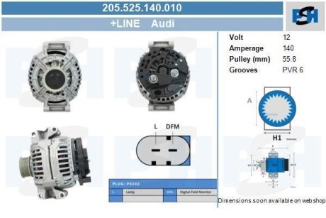 Генератор CV PSH 205525140010