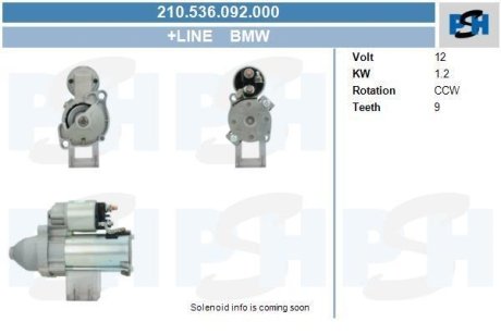 Стартер CV PSH 210536092000