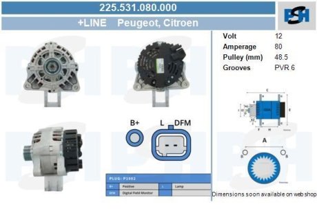 Генератор CV PSH 225531080000