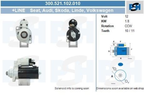 Стартер CV PSH 300521102010