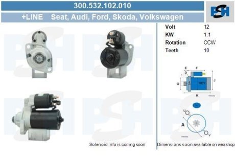 Стартер CV PSH 300532102010