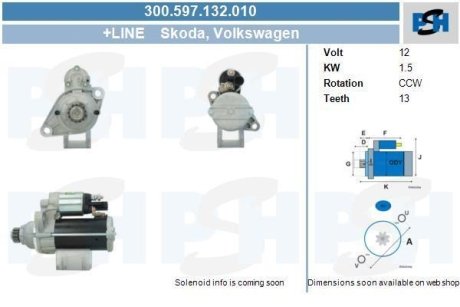 Стартер CV PSH 300597132010