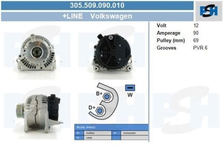 Генератор CV PSH 305509090010