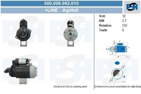 Стартер CV PSH 500006092010