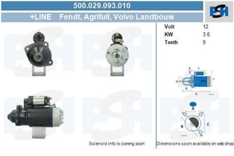 Стартер CV PSH 500029093010