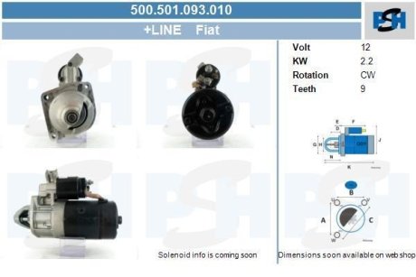 Стартер CV PSH 500501093010