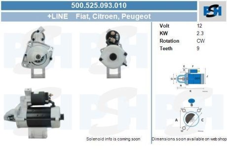 Стартер CV PSH 500525093010