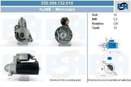 Стартер CV PSH 550569132010