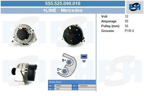 Автозапчасть CV PSH 555525090010