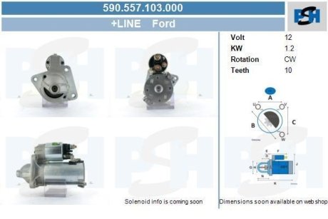 Стартер CV PSH 590557103000