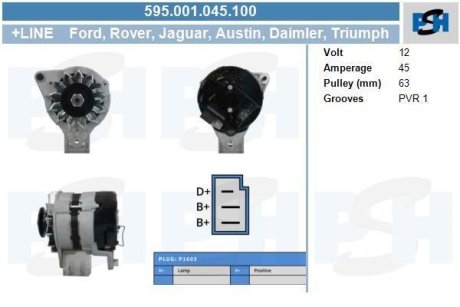 Генератор CV PSH 595001045100