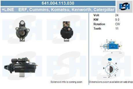 Стартер CV PSH 641004113030