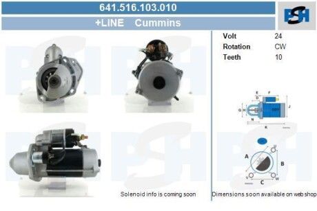 Стартер CV PSH 641516103010