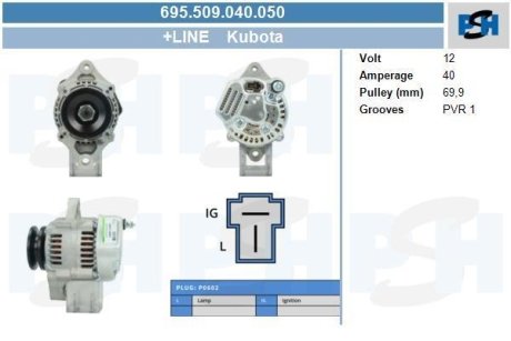 Генератор CV PSH 695509040050